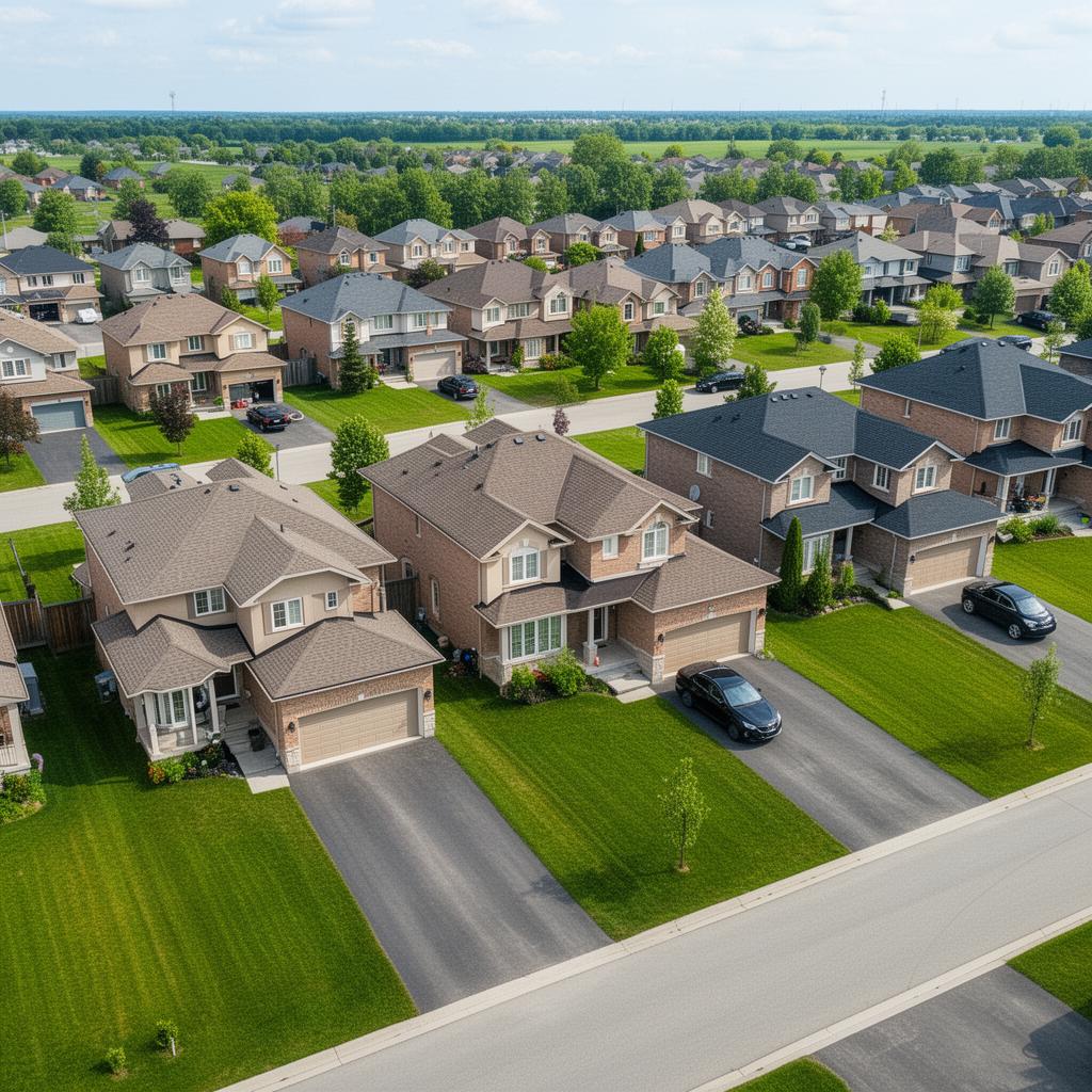Residential neighborhood in Newcastle Ontario served by Golding Plumbing